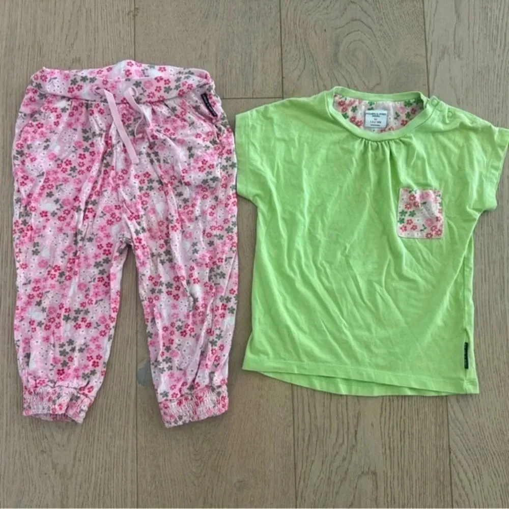 Polarn O. Pyret matching shirt and pants size 1.5-2yr old